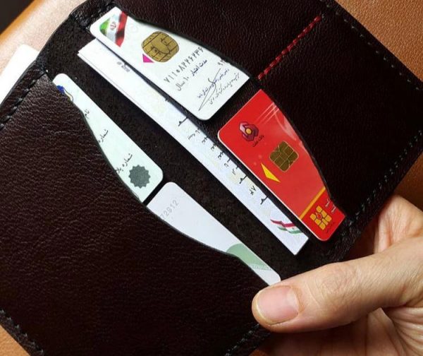 کیف مدارک ماشین چرم طبیعی دستدوز