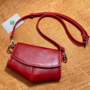 کیف دوشی و کمری چرم طبیعی دستدوز کد‌محصول:S21