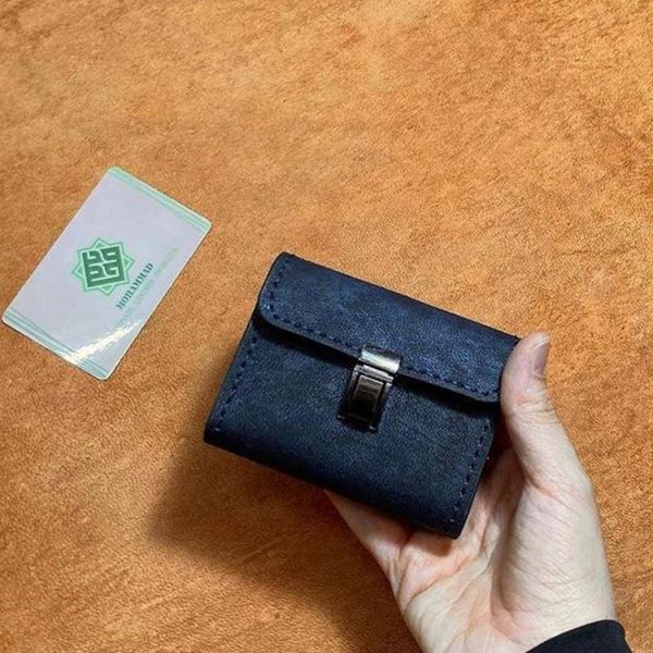 کیف کارت اکاردیونی تمام چرم چرم طبیعی دستدوز کد‌محصول:C26