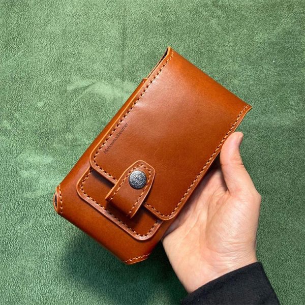کیف کمری موبایل چرم طبیعی دستدوز کد محصول: O10