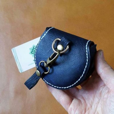 کیف هندزفری و شارژر چرم طبیعی دستدوز  کد محصول: H1