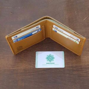 کیف پول چرم طبیعی دستدوز کد محصول M3