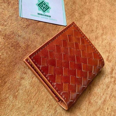 کیف پول چرم طبیعی دستدوز کد محصول:M11