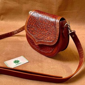 کیف سنتی زنانه چرم طبیعی دستدوز  کد‌محصول: S15
