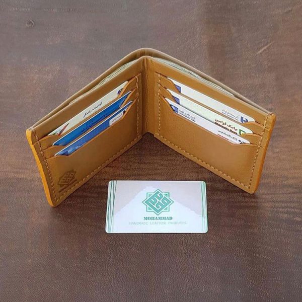 کیف پول چرم طبیعی دستدوز کد محصول: M4